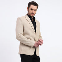 Darelooks Men's Light Brown Tweed Blazer