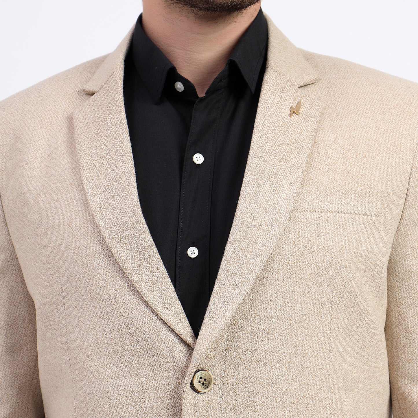 Darelooks Men's Light Brown Tweed Blazer