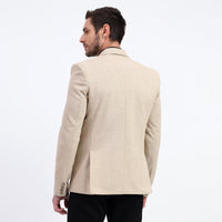 Darelooks Men's Light Brown Tweed Blazer