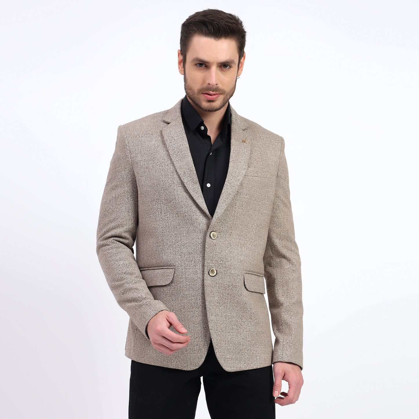 Darelooks Men's Brown Tweed Blazer