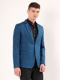 Rich color peacock green blazer perfect for evening wear