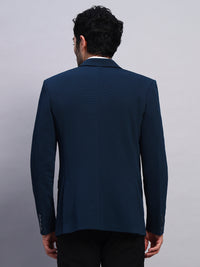 Flexible fit peacock green blazer for modern men