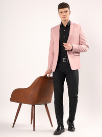Statement pink blazer for elegant formal outfit