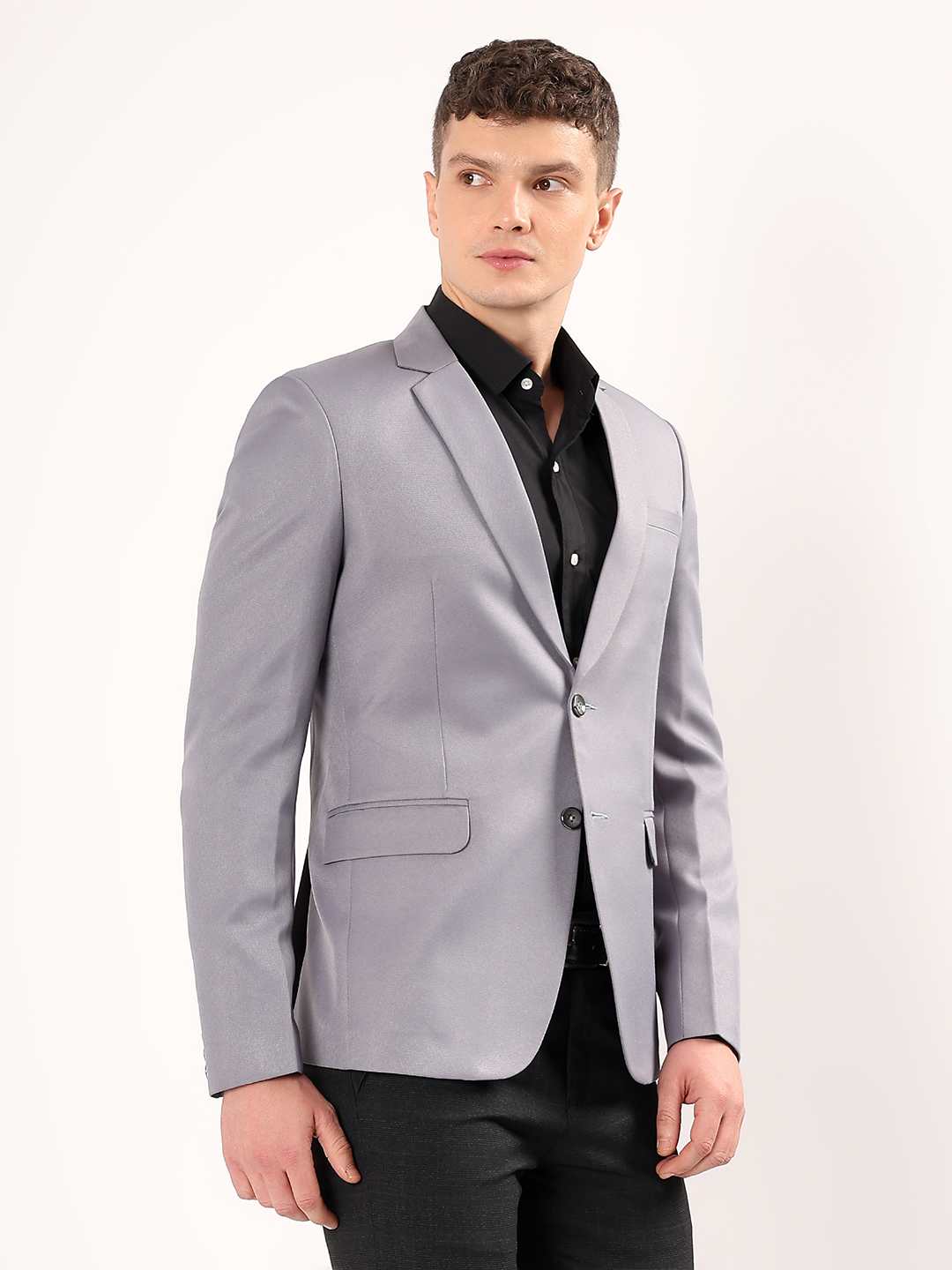 Refined formal styling with Spanish grey blazer for men