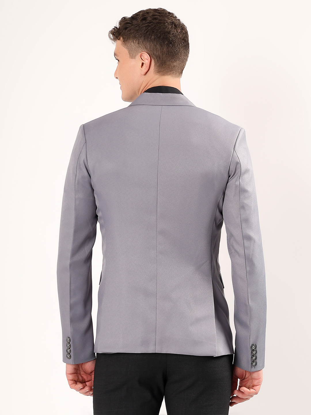 Smart formal outfit featuring Spanish grey blazer