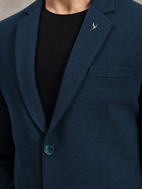 Men’s Peacock Green Stretchable Casual Blazer – Bold Modern Style