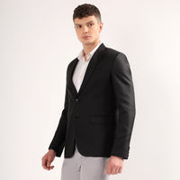 Folded Darelooks men's blazer in black  elegant and minimal perfect for any modern wardrobe
