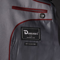 Notch lapel detail on Darelooks Spanish grey blazer  polished and structured tailoring