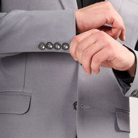 Darelooks Spanish grey blazer on model size 40 tailored modern fit for versatile occasions
