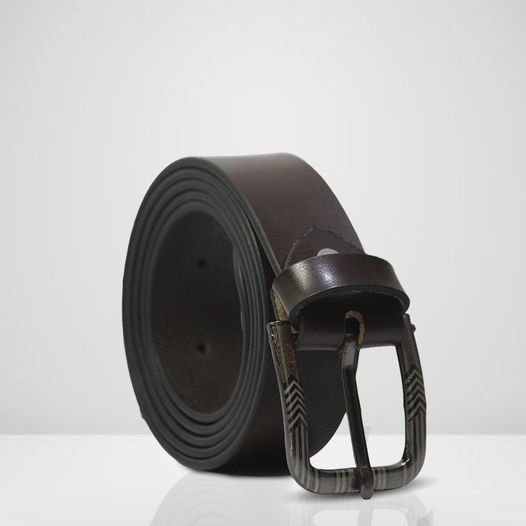 DareLooks Dark Brown Leather Belt  Genuine & Stylish