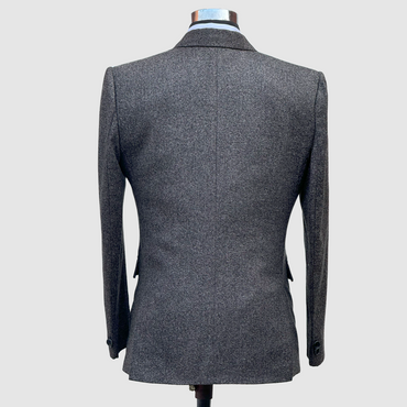 Elegant grey blazer for men DareLooks single-breasted wedding style