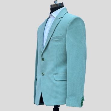 Light cyan single breasted blazer DareLooks perfect for parties & weddings