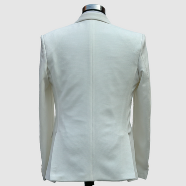 White single-breasted blazer DareLooks perfect for parties & weddings