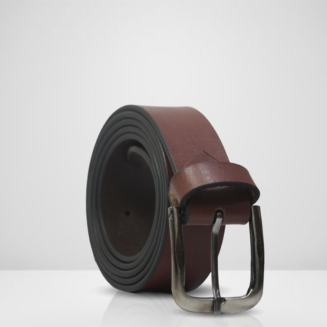 DareLooks Wine Leather Belt  Genuine & Stylish